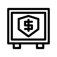 Obraz premium money protection icon or logo isolated sign symbol vector illustration - high-quality black style vector icons 