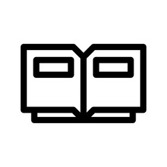 open book icon or logo isolated sign symbol vector illustration - high quality black style vector icons
