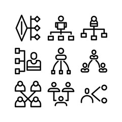 organization icon or logo isolated sign symbol vector illustration - high quality black style vector icons
