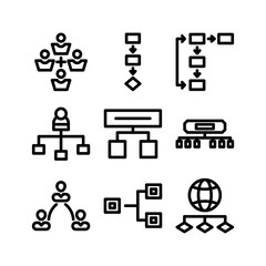 organization icon or logo isolated sign symbol vector illustration - high quality black style vector icons
