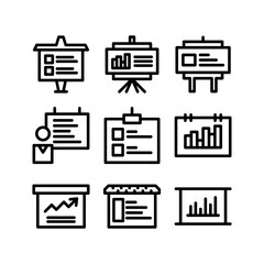 presentation icon or logo isolated sign symbol vector illustration - high quality black style vector icons
