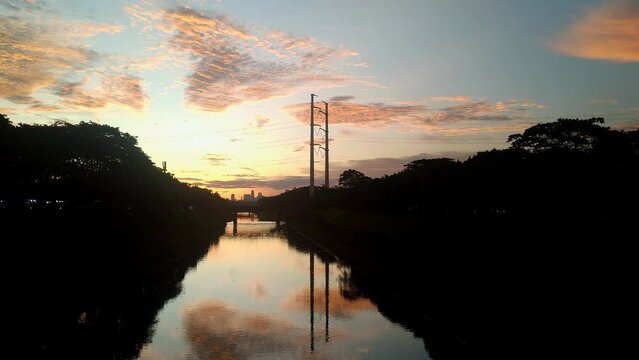 BKT sunset reflection river
