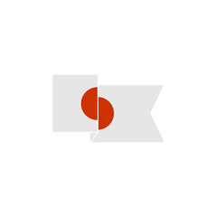 Obraz na płótnie Canvas Japan flags icon set, Japan independence day icon set vector sign symbol