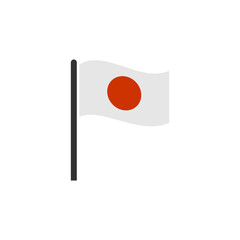 Japan flags icon set, Japan independence day icon set vector sign symbol