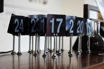Numeros para demarcar lugares