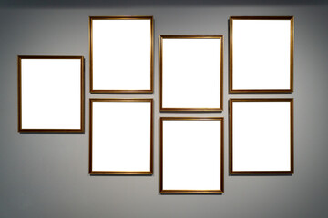 Frame display at the Art Museum