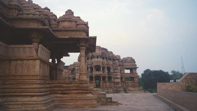 Ancient Vishnu Temples called Sahastrabahu or  Saas bahu temples at Gwalior Fort , Madhya Pradesh India