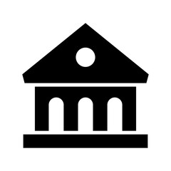 bank icon or logo isolated sign symbol vector illustration - high quality black style vector icons
