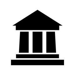 bank icon or logo isolated sign symbol vector illustration - high quality black style vector icons
