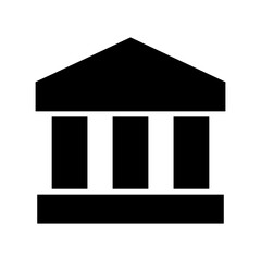 bank icon or logo isolated sign symbol vector illustration - high quality black style vector icons
