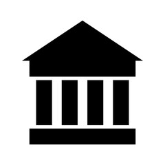 bank icon or logo isolated sign symbol vector illustration - high quality black style vector icons
