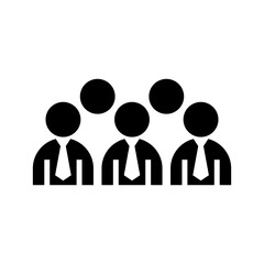 business team icon or logo isolated sign symbol vector illustration - high quality black style vector icons
