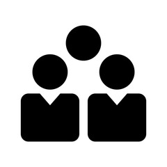 business team icon or logo isolated sign symbol vector illustration - high quality black style vector icons
