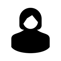 business woman icon or logo isolated sign symbol vector illustration - high quality black style vector icons
