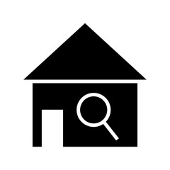home search icon or logo isolated sign symbol vector illustration - high quality black style vector icons
