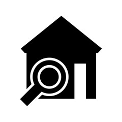 home search icon or logo isolated sign symbol vector illustration - high quality black style vector icons
