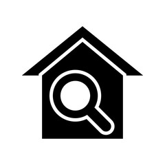 home search icon or logo isolated sign symbol vector illustration - high quality black style vector icons

