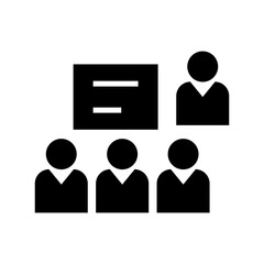 Teacher icon or logo isolated sign symbol vector illustration - high quality black style vector icons
