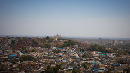 Jodhpur, Rajasthan, India 2nd March 2023: The Jaswant Thada is a cenotaph located in the blue city Jodhpur, Rajasthan. Visuals of beautiful Rajasthan Heritage. Used by Rajputs of marwar for cremation