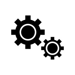 cogs icon or logo isolated sign symbol vector illustration - high quality black style vector icons
