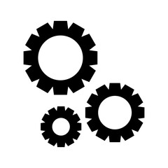 cogs icon or logo isolated sign symbol vector illustration - high quality black style vector icons
