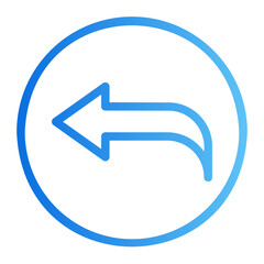undo gradient icon