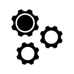 cogs icon or logo isolated sign symbol vector illustration - high quality black style vector icons
