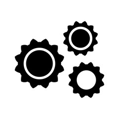 cogs icon or logo isolated sign symbol vector illustration - high quality black style vector icons
