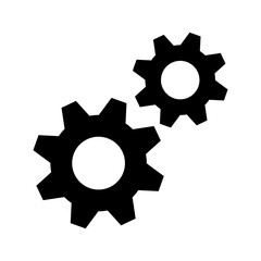 cogs icon or logo isolated sign symbol vector illustration - high quality black style vector icons
