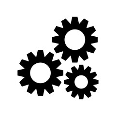 cogs icon or logo isolated sign symbol vector illustration - high quality black style vector icons
