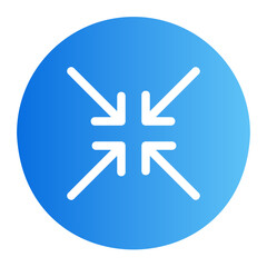 Fototapeta premium minimize gradient icon