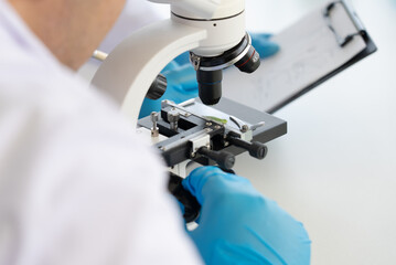 Scientist Doing Experiment in Agriculture Lab to Develope Genetic Modification Crops