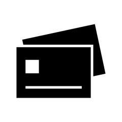 credit card icon or logo isolated sign symbol vector illustration - high quality black style vector icons
