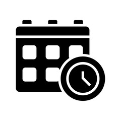 deadline icon or logo isolated sign symbol vector illustration - high quality black style vector icons
