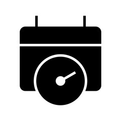 deadline icon or logo isolated sign symbol vector illustration - high quality black style vector icons
