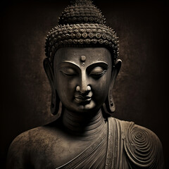 buddha statue isolated artificial