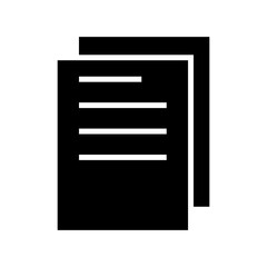 documents icon or logo isolated sign symbol vector illustration - high quality black style vector icons
