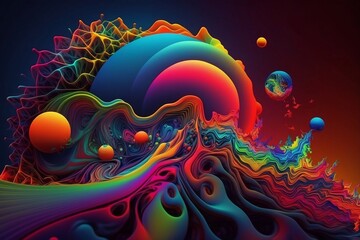 Trippy Colorful Desktop Background