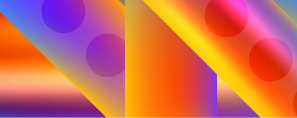 Techno round shapes, lines abstract background with glossy elements. Vector Illustration For Wallpaper, Banner, Background, Card, Book Illustration, landing page