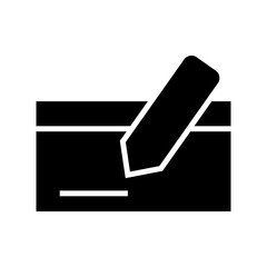 money check icon or logo isolated sign symbol vector illustration - high quality black style vector icons
