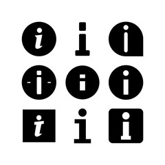 info icon or logo isolated sign symbol vector illustration - high quality black style vector icons
