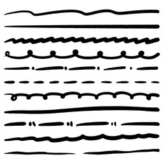 Obraz premium Doodle sketch style of pen brushes vector illustration for concept design.