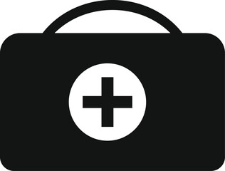 Fast aid medical box icon. Simple editable eps vector usable for web and print items.