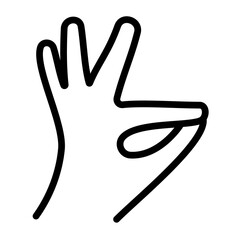  Illustration showing ok hand gestures