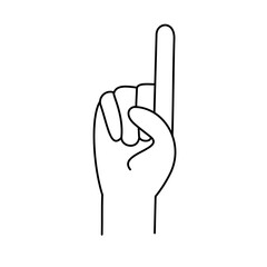 Hand gestures. finger and sign language