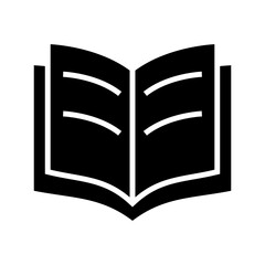 open book icon or logo isolated sign symbol vector illustration - high quality black style vector icons
