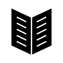 open book icon or logo isolated sign symbol vector illustration - high quality black style vector icons
