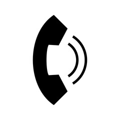 phone call icon or logo isolated sign symbol vector illustration - high quality black style vector icons
