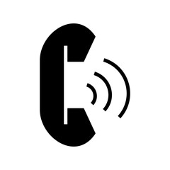 phone call icon or logo isolated sign symbol vector illustration - high quality black style vector icons
