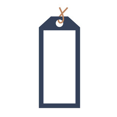 blank price tag isolated